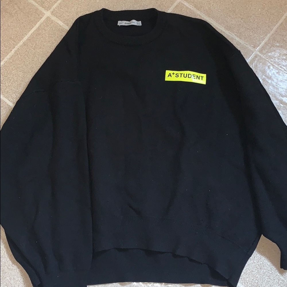 Zara Oversized A-Student Sweater